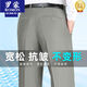 Romon Männer mittleren Alters und ältere Hosen hohe Taille losen losen Hose für Männer Frühling und Sommer Neues Stil Casual Dad Outfit Long Hosen Männer 9902# Schwarzer Sommerstil 29 Taillenumfang 2 Fuß 2