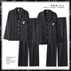 Yalu Brandpaar Pyjamas für Frauen im Frühling und Herbsteise Ice Seide Langarmierte Heimkleidung für Sommer-Männer simulierte Seide großer Größe Hellblau 6630# Men Mdf L.