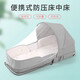 Baby crib portable removable bed-in-bed multifunctional foldable baby bed newborn baby bb crib with mosquito net mosquito net model space gray-naked bed + mattress + mosquito