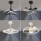 
Opp (OPPLE) 2025 latest 2024 new invisible ceiling fan lights large wind power household dining room bedroom electric fan 1 Invisible model 9227/black 60CM frequency converter remote control + direct