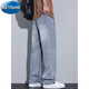 Sitio web oficial de A21FUNB Primavera y verano 2025 Spring and Summer Nuevo patrón de cielo estrellado Los jeans de mezclilla recta hacen