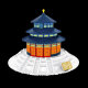 Wange Yellow Crane Tower Tengwang Pavilion World Wahrzeichen Gebäude Modell kleine Partikel Bausteine ​​Wohnzimmer Ornamente Baugruppe Spielzeug 5219 Moskau Kreml Bell Tower 1047