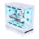 SAMA Jinghong white ATX sea view gaming computer main case 270 panoramic/double-sided glass/support 360 water cooling/9 fan positions/427mm long graphics card/U2+U3