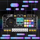 Chang [Deutsche Qualität] DJ-Disc-Spieler Kinderspielzeug Baby Elektronisch Klavier Multifunktion Rhythmus Musikinstrument Geschenk [Bluetooth-Modell] Black DJ Machine + Mikrofonaufzeichnungsanordnung N + Funktion