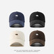 
2025 large-headed baseball cap men and women spring and autumn big face showing face small wide hat brim baseball cap men and women sun hat navy blue