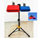 
Master Chen folk music strikes bass bangzi jazz drum plastic cowbell opera troupe wooden fish combination red and blue bangzi + small trumpet bracket + drum stick