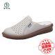 Woodpecker half-slippers for women 2025 new summer wear lazy shoes for women with a sneaker with a skirt sandals for women gray 9898 35