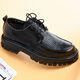Yierkang Business and Casual Men's Shoes for Summer Breathable Hollow Leather Sandals for Men's Punched Thick-Soled Derby Shoes for Men's Summer Leather Shoes Black Lace 15267-0 Punched Holes for Summer 39 This model is one size larger