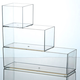 Yonghuan Desktop Storage Box Transparent Acryl schmaler Streifen Rechteckiger Spiegelschrank kosmetische Schreibwarenstift Küchenküche Stäbchen 4877. Seite U Transparent Korb mittelgroße Länge Pt High Transparent