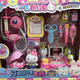 Village de Shantoulin Veni lapin un mot rose lapin simulation pour enfants jeu maison réfrigérateur villa villa animal de compagnie toys veni lapin villa