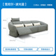 
Lezhibao LAZBOY fabric zero wall function sofa living room multi-person imperial concubine seat Chenille sofa blue star 673 wave blue-2.95m-small-three-person right electric