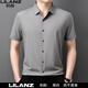 
Lilang men's mulberry silk short-sleeved shirt 2025 summer casual middle-aged men's business traceless high-end shirt thin black 15816 S 165/84A (suitable for weight 90-120 Jin [Jin equals 0.5 kg])