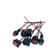 CAR Botón Universal Switch Small Altavoz Matrimonio de altavoces Mistre de luz del automóvil Día del balancín Running Light con alambre de 12v24v JB1047-2P