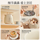 RASW German egg cooker, household small boiled egg and porridge artifact, reservation multi-functional breakfast machine, soft-boiled egg insulation, fully automatic cooking, care-free household egg cooker, three layers, beige reservation model, free stainless steel steamed egg rack and steamed egg plate