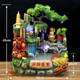 Showcase Wheel Ornamente Kreatives Rockery Fließender Wasserbrunnen Transport