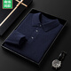 
Mongolian cashmere Ordos City 2025 new cashmere sweater for men's thickened lapel business casual winter sweater knitted base dark gray L 170