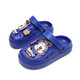 Babudou (Bobdog) Kinderlochschuhe 2025 Sommerjungen tragen Hausschuhe für Frauen kleine, mittlere und große Kinder tragen resistente Sandalen Strandschuhe Deep Baolan 26-27