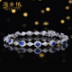 Haikai Sapphire Bracelet Sri Lanka Royal Blue Bracelet 18K Gold Diamond 520 Valentine's Day Birthday Gift for Wife 2.76 Carats Selected/Royal Blue