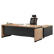 Lan Ran Boss Desk Executive Desk Manager President Desk Supervisor Desk Boya 1.6 meters including side cabinet + chair