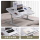 Yiwei (EIEV) bed computer desk desk foldable small table laptop stand lazy person can lift dormitory student bay window table gray-card slot-non-slip tray 70*46cm