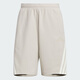 Adidas men's 2025 classic three-stripe knitted scimitar twisting five-point sports shorts KC3897 3899 KC3897 Black S