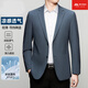 Tienda buque insignia de Yager Traje oficial de alta gama High-Men's Spring and Summer Middle-Edge Simple y versátil Luz y azul marino Casual Single Jacket Blue-6636 M 170/