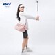 KMV sports fitness bag women's bag small dry and wet separation diagonal short-distance travel bag swimming storage training gray pink 18L fitness version medium size