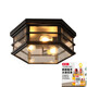 Big Bun Small Round Round American Retro Plafond Lamp Restaurant Balcony Bar Cafe Industrial Aisle Verre lampe Guangdong Modèle amélioré 9928W Cadeau de petite taille Original 6 Watts Love B