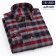 Spring New Pure Cotton Plaid Hemd Herren-Langarmgeschwindigkeits-Casos-Casom-Mitte-Alter-Pullover-Top-Baumwoll-Hemd 18-686 XL 41