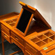 Tiger Master mahogany furniture Burmese rosewood (scientific name: Macrocarpus rosewood) solid wood dressing table folding dressing table with dressing mirror room dressing table with stools dressing table with stools