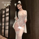 Feimu Romantic Love Lace Open Coucle Naked Butt Free Free Suit ZY6173 Sexy Underwear Sexy Pure Diry Romantic Contrat Black [Single-Piece Open Entre Courste Single Taille (suggéré 80-120 Jin [Jin est égal à 0,5 kg]))