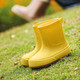 Lugeli süße Regenstiefel für Frauen japanische Erwachsene, die Regenstiefel im Freien in modischen Outdoor-wasserdichten nicht rutschfesten Kee-resistenten weichen Gummischuhen an regnerischen Tagen gelbbär 37 Größe sind, ist klein. Es wird empfohlen, eine Größe größer zu nehmen