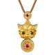 Qian Sheng Yuan Lao Phoenix 999 gilt New Year blinking ancient method light luxury Wei Xue Pixiu diamond copper coin Xiangyun pendant necklace large blinking Pixiu necklace hangs the quality of Lao Fengxiang