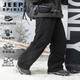 JEEP SPIRIT Jeep Working Down Pants Men's 2025 New Winter Plus Thickened Mine 40 Degree Ski Pants Charge Mountaineering Pants Jeep-13820-Osidian Black-CB M 110-130Jin[Jin equals 0.5 kg]