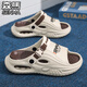 Senma Slippers Los hombres usan chanclas espesas de desgaste, resistentes a la mierda y resistentes a las mierda para hombres en verano, adolescentes anti-deslizamiento y sandalias de playa anti-dodores verdes 40-41