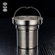 Rongshantang stainless steel teapot teapot covered with titanium liner stewed teapot insulation kettle household stuffy teapot hot water kettle stewed teapot teapot teapot stainless steel coated titanium inner bladder stewed teapot ice crystal 0.7L