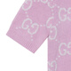 古驰（GUCCI）SS24 Logo图案印花圆领短袖毛衣 女款 粉色 粉色 XL