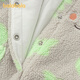 Bala Bala One baby onesie 2025 new winter baby crawling suit imitation lamb wool shape cute green dinosaur 00344 59cm