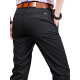 
JOEONE Summer Thin Black Men's Pants Large Size Casual Pants Men's Pure Cotton Loose Business Trousers Straight Pants Long Pants Trend Trends 5266 Military Green-No Bullet Thin 40 Three Foot-One
