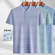 ZGA HaiLan Home The same summer middle-aged short-sleeved T-shirt for daddy wear thin Polo ice silk-9855 gray real pocket L 50/170