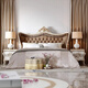 Dingbai French Palace Massive Holz Nachttisch Villa Großer Flachniveau Master-Bett Lounge Locker European Handgeschnitzte Nachttisch Off-White-Nachttisch [670*450*695 mm]
