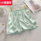 Hengyuanxiang pijama de seda de hielo para mujeres en verano estilo princesa de manga corta set de ropa para el hogar sexy encaje 2025 nuevo verano lindo yx9201 abierto/camiseta doble mascota corta gato m 80-100Jin [Jin iguala 0.5 kg]