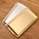 Yonghuan Rechteckige Plattenschale Golden Grillplatte Grillplatte flacher Bodenschale Rechteckige Platte 22*11304 Silber