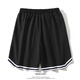 NASA GISS Sports Shorts Men's Summer Thin Casual Basketball Pants Teen Student Casual Crimp Pants Black XL