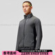 Saucony Farbblocked gewebte Rennsport-Anti-Retro-Sportstand Halsband UV50+ atmungsaktueller Sonnenschutz Jacke Herren Silber Schwarz Silber Schwarz M.