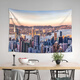 Night view city hanging cloth, neon night view street view photo decoration poster background, GT3884 100cm*70cm (plus fleece model)/send installation bag