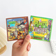 Mignon mini plante vs zombie magnétique autocollant silencieux livres toys pour les garçons enfants cadeau petit livre d'autocollant magnétique livre de silencieux magnétique-3 mélange aléatoire et assorti sans répéter 10 * 10cm [3 scènes + 2 matériaux]
