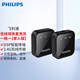Philips Wireless Microphone Wireless Lavalier Microphone One to Two Anchor Live Equipment Little Bee Mobile SLR Camera Recording Vlog Video Interview Radio Microphone Single Version Universal for Android Phones, Computers, and Cameras