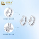 CHINA GOLD star earrings PT950 platinum earrings for women new high-end Valentine's Day birthday gift for girlfriend and wife Platinum star earrings about 2.3g