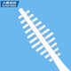 Fawn mother toothpick brush 2 barrels total 600 pieces of dental floss plastic double-headed fish bone soft bristles brush between teeth and interdental brush